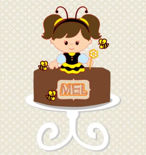 Topo de Bolo Abelhinha