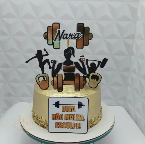 Topo de bolo Crossfit