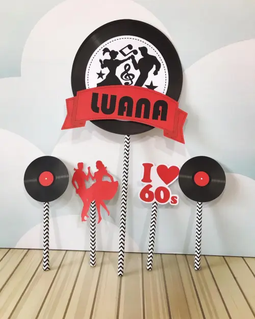 Topo de bolo Anos 60