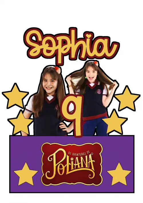 Topo de Bolo As Aventuras de Poliana