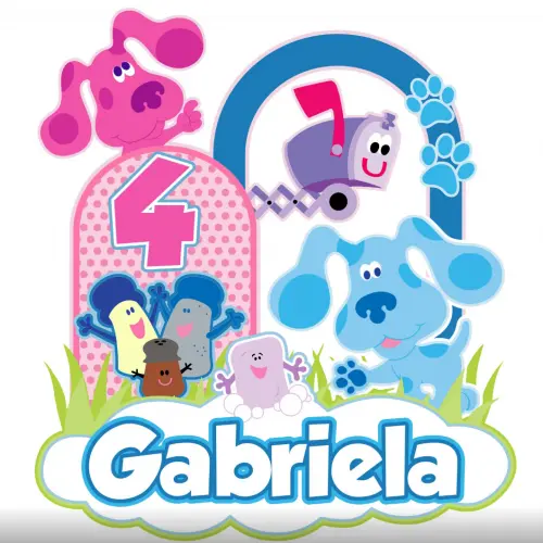 topo de bolo As pistas de Blue