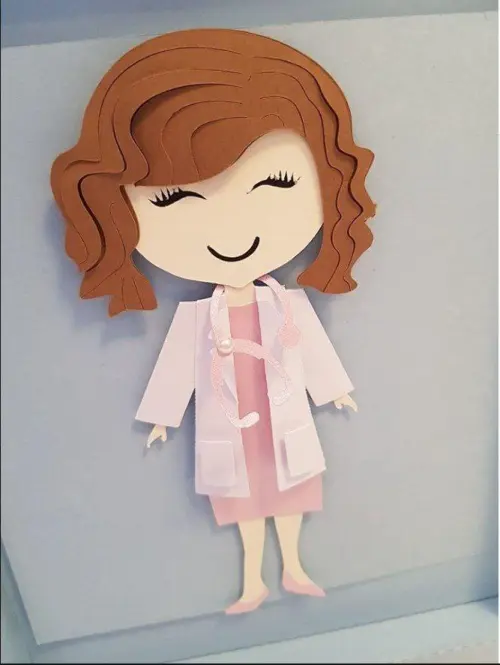 Topo de bolo Enfermeira