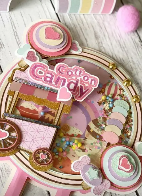 Topo de bolo Algodão Doce