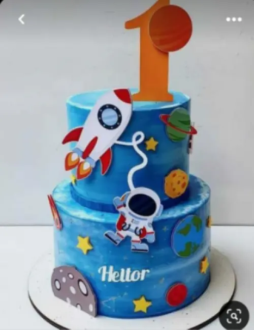 Topo de bolo Astronauta