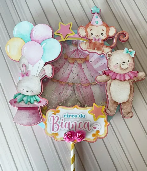 Topo de Bolo Circo