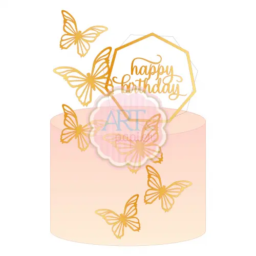 Topo de bolo Borboleta