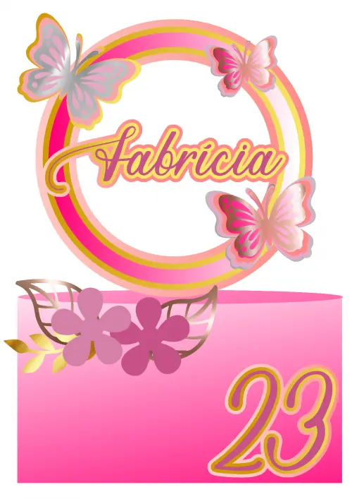 Topo de bolo Borboleta