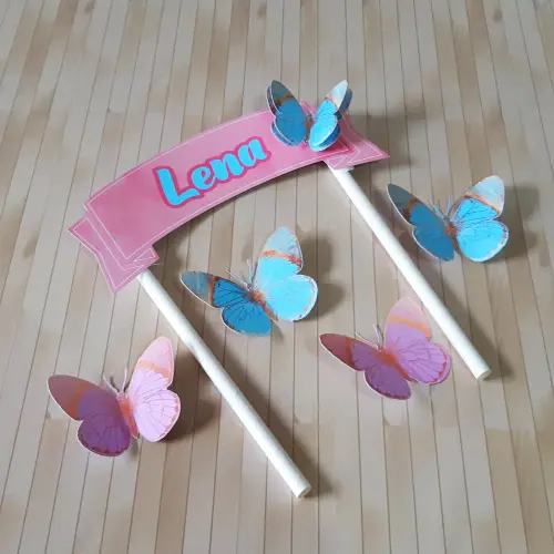 Topo de bolo Borboleta