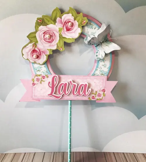 Topo de bolo Borboleta