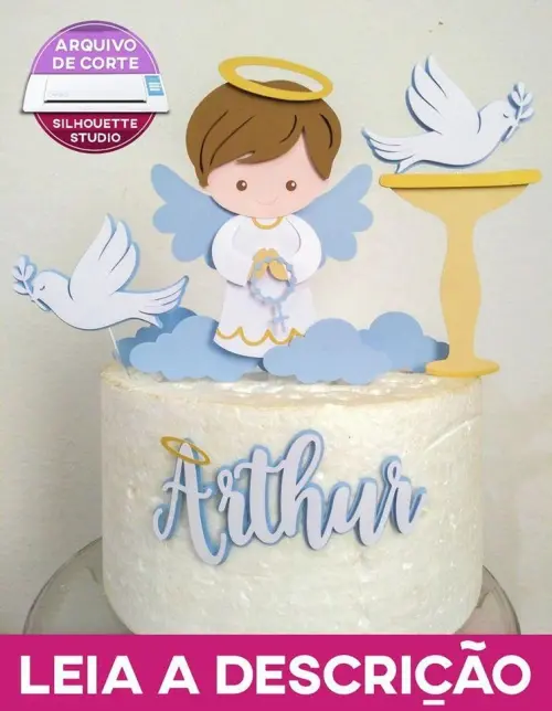 Topo de Bolo Batizado