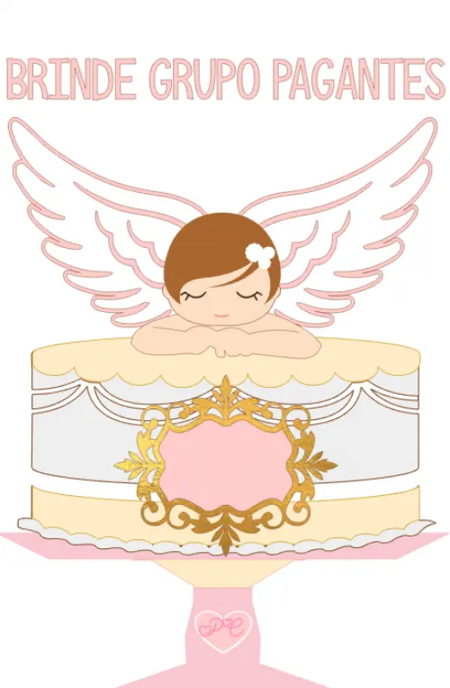 Topo de Bolo Batizado