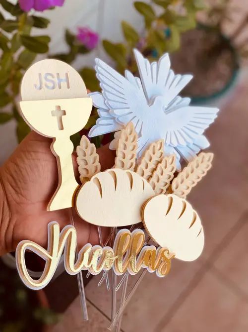 Topo de Bolo Batizado