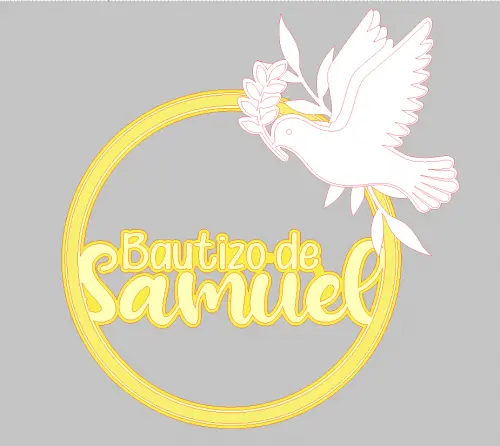 Topo de Bolo Batizado