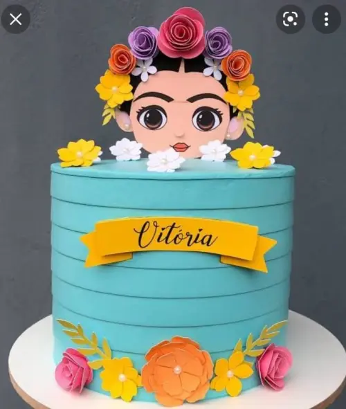 Topo de Bolo Frida