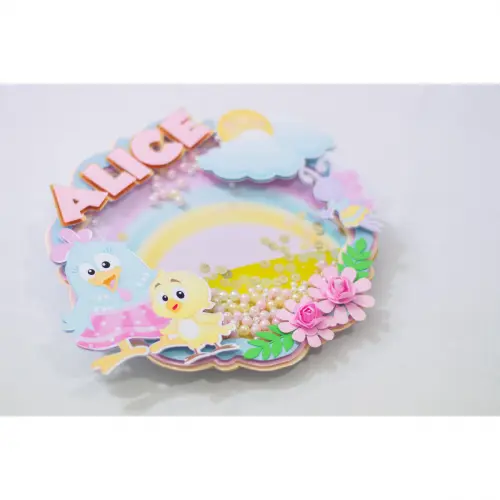 Topo de Bolo Galinha PIntadinha