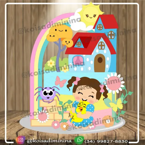 Topo de Bolo Galinha PIntadinha