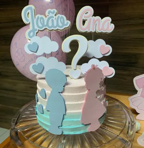 Topo de Bolo Chá revelação