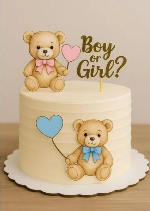 Topo de Bolo Chá revelação