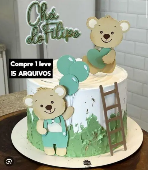 Topo de Bolo Chá revelação