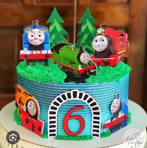 Topo de bolo Thomas e seus amigos