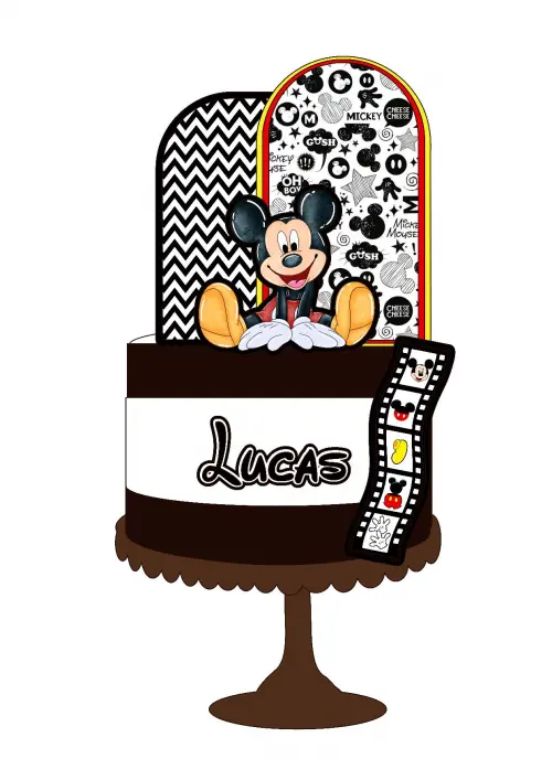 Topo de Bolo Mickey