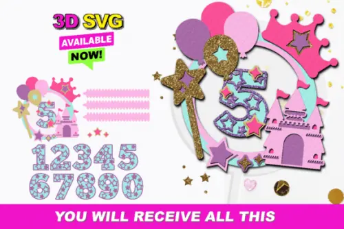 Topo de Bolo Princesa