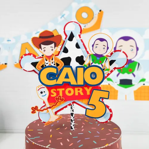 Topo de Bolo Toy Story