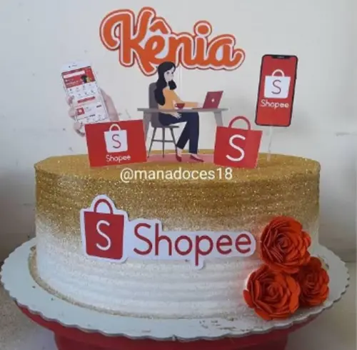 Topo de Bolo Shopee