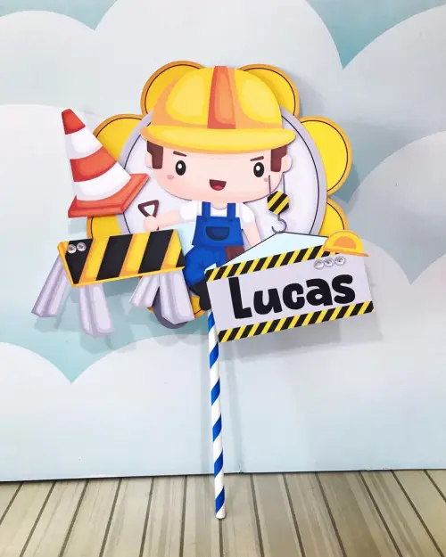 Topo de bolo Construção