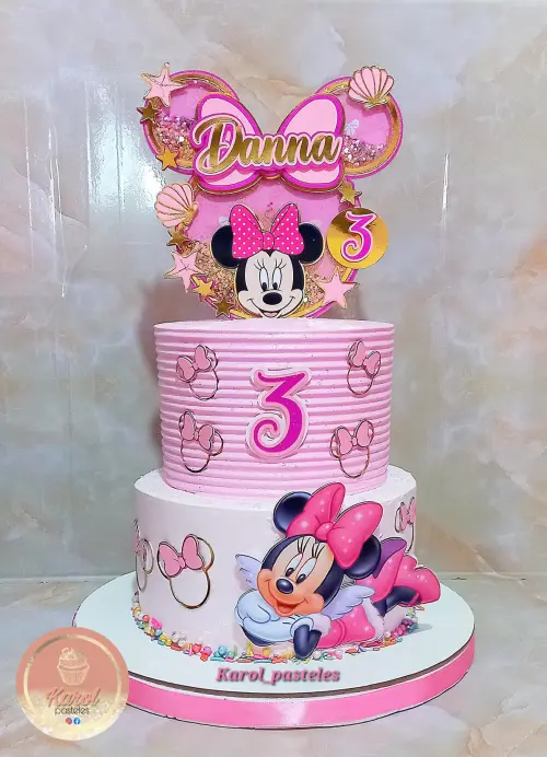 Topo de Bolo Minnie