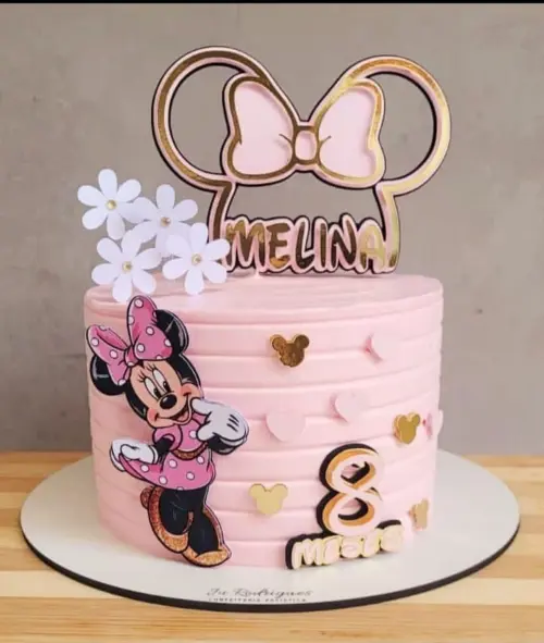 Topo de Bolo Minnie