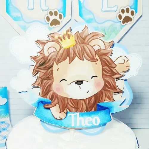 Topo de bolo Leãozinho