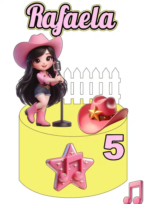 Topo de Bolo Ana Castela