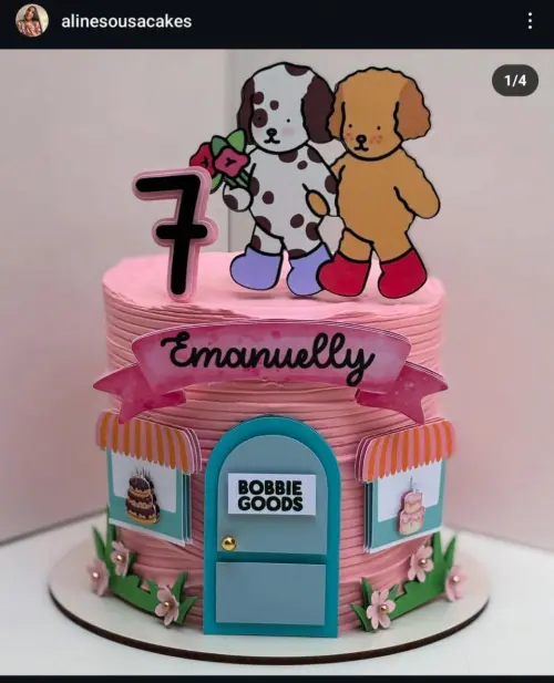 Topo de Bolo Bobbie Goods