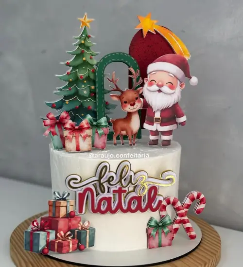 Topo de Bolo Natal