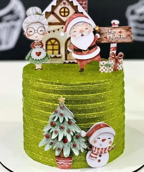 Topo de Bolo Natal