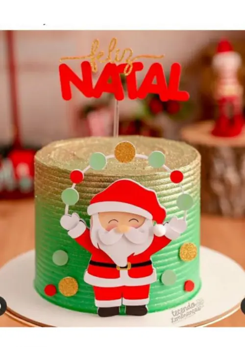 Topo de Bolo Natal
