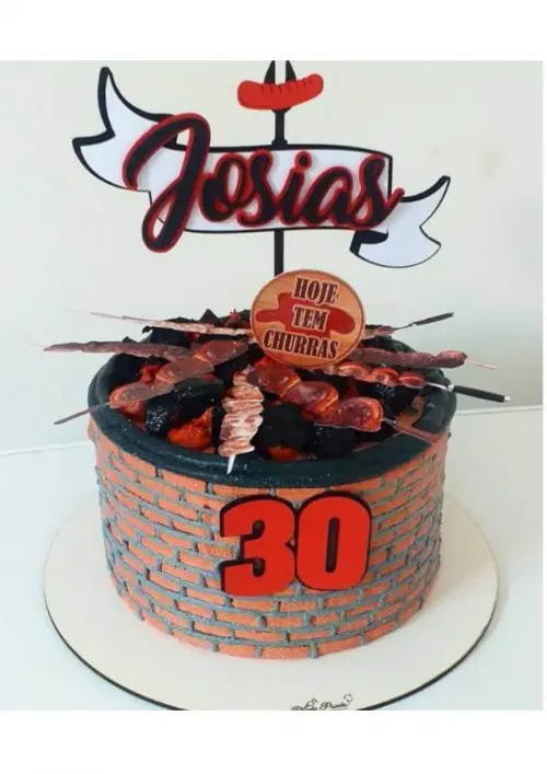 Topo de Bolo Churrasco