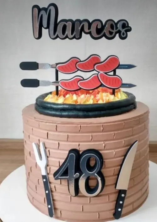 Topo de Bolo Churrasco