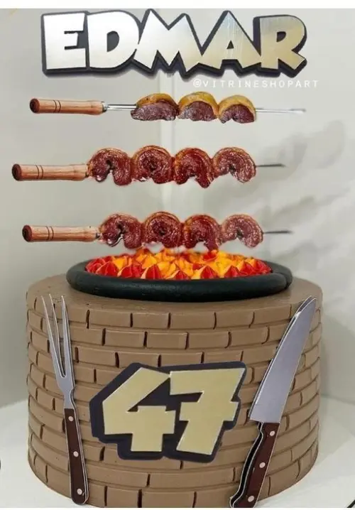 Topo de Bolo Churrasco
