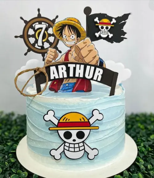 Topo de Bolo One Piece