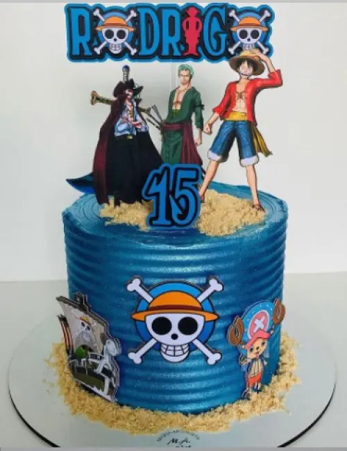 Topo de Bolo One Piece