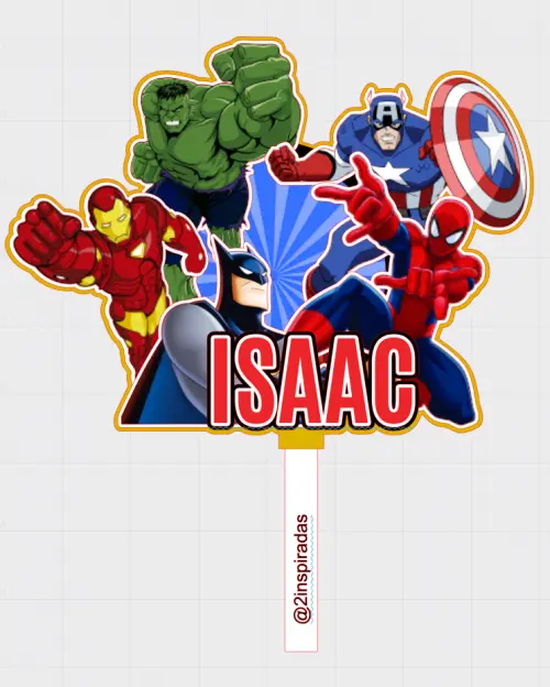 Topo de Bolo Super Herói