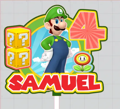 Topo de Bolo Super mario