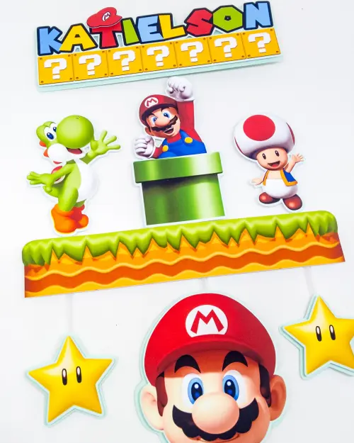 Topo de Bolo Super mario
