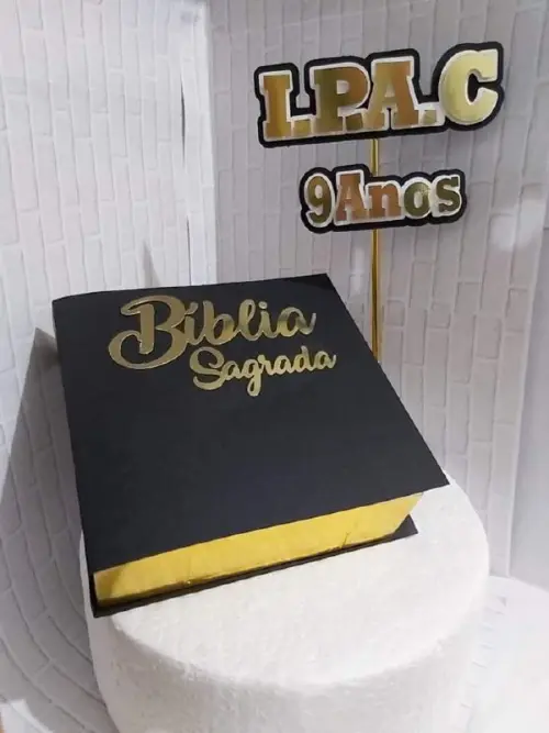 Topo de bolo Biblia