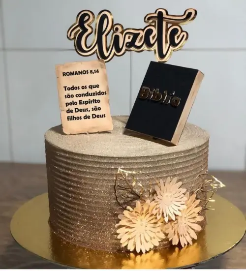 Topo de bolo Biblia
