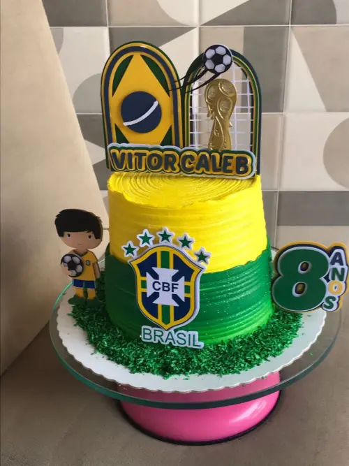 Topo de bolo Copa do Mundo