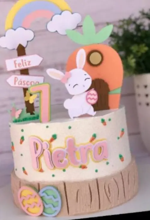 Topo de bolo Páscoa