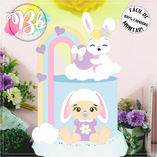 Topo de bolo Páscoa